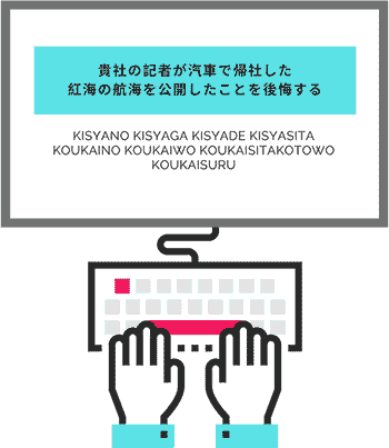 パソコンのローマ字変換 入力方法 8つのキーだけ覚えてタイピング Hizapon